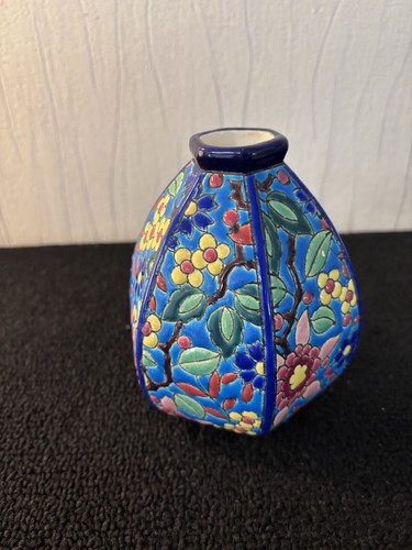 Emaux longwy model - 4, vase