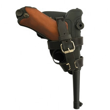 Étui allemand parachutiste britannique pour pistolet P08 - marron foncé