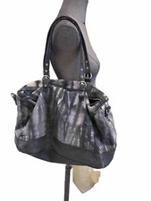 Beau Grand Sac Toile Cuir Maje Modèle Fernando 