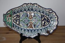 Petit Plat à Poisson Céramique ancien Poinçonné