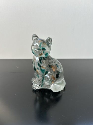 Sculpture verre chat murano - chat,
