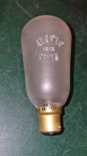 Ancienne ampoule pointe en - pointe,