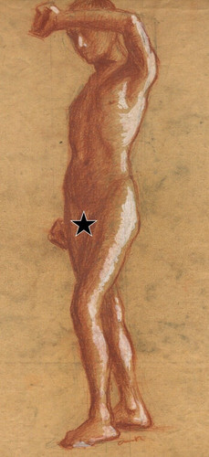 Homme debout 1901 - homme,