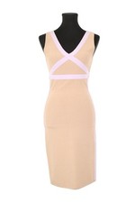 Robe beige Herve Leger S