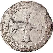 Monnaie, France, Henri IV, 1/4