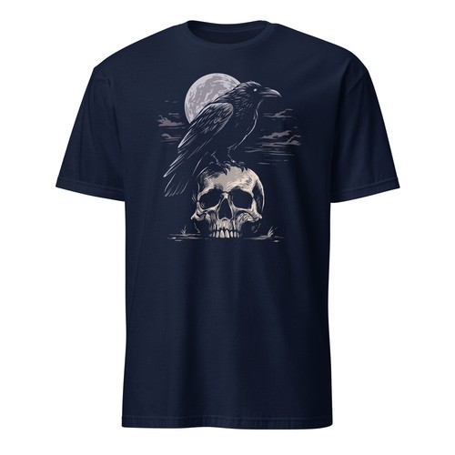 Skull and crow - and, black