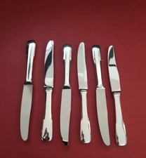 6 COUTEAUX ENTREMETS VIEUX PARIS ATO 20.5 CM BEL ÉTAT MÉTAL ARGENTÉ 