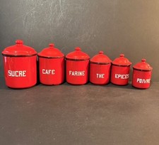 Série de 6 pots à épices -