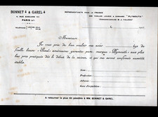 PARIS (IX°) FICELLE américaine Sisal & CORDAGE Plymouth "BONNET & GAREL" en 1917