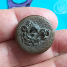 Ancien bouton corne venerie - ancien,
