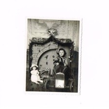 ANCIENNE PHOTO NOEL POUPEE