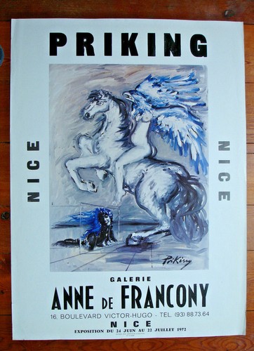 Affiche priking 1972 galerie - priking-, 1972-galerie
