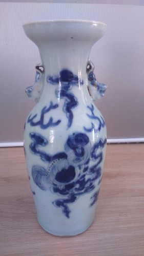 Vase bleu chine - , ...asian