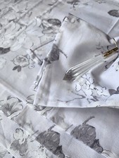 Set of 6 Handmade Gray Rose