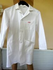 ROBE BLOUSE D INFIRMIERE , LABORATOIRE VINTAGE  100% COTTON T 12 ANS 