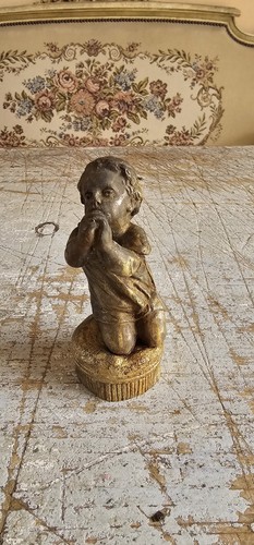 Small french bronze praying - french,