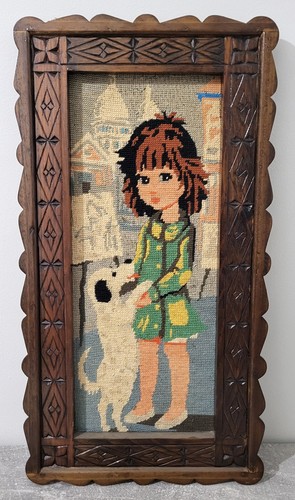 Canevas ancien fille - ancien,