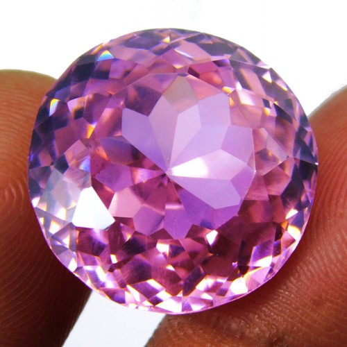 Zircon rose naturel rond