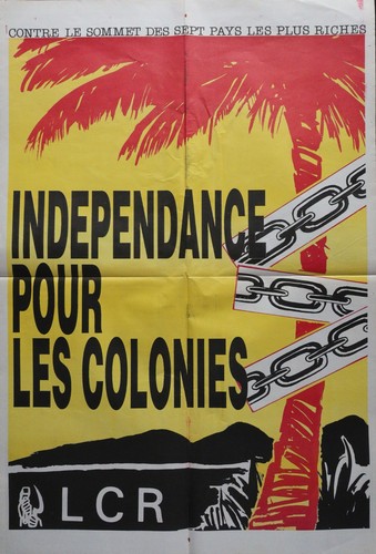 Affiche lcr indépendance - lcr, pour