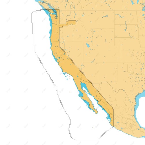 Map reveal west - west, baja