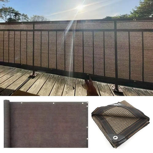Voile ombrage marron - marron, hdpe