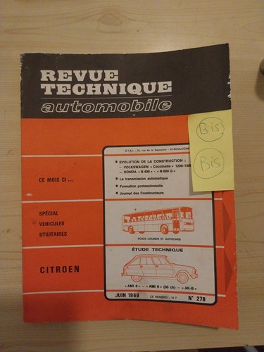 Revue technique citroen ami - technique,