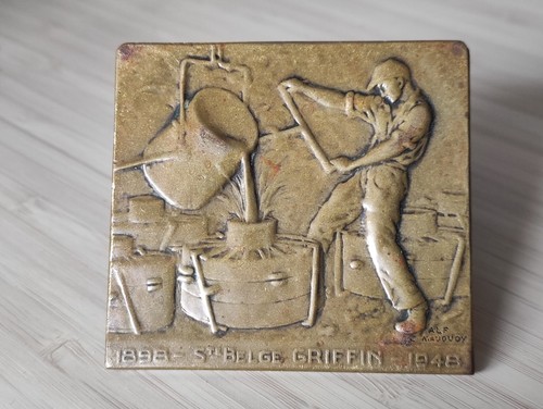 Plaque médaille bronze - plaque, en