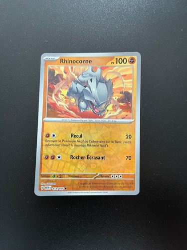 Carte pokemon rhinocorne - carte,