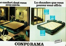 Publicité Advertising 089  1978  Conforama   chambre à coucher (2 pages )
