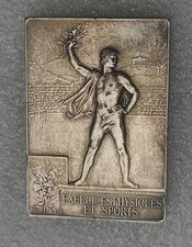 MEDAILLE EXPOSITION UNIVERSELLE 1900 JEUX OLYMPIQUES exercices physiques sports