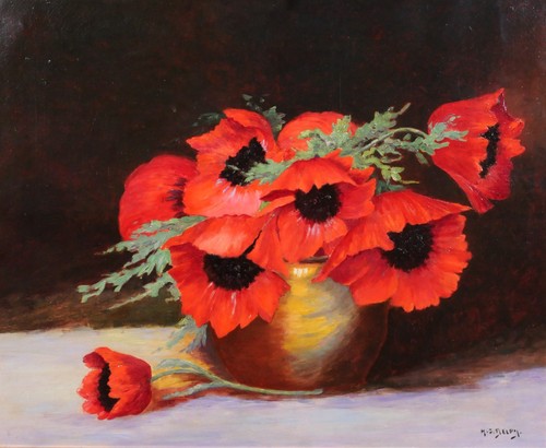 Tableau ancien delpy - delpy, nature