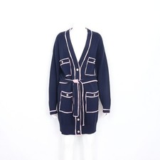 CHANEL Gilet long en cachemire