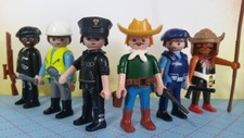 PLAYMOBIL VILLAGE PEOPLE SAN FRANCISCO IN THE NAVY DANCE DISCO GAY LEATHER RARE