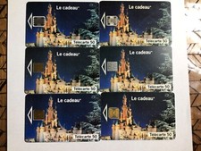 F 448 Lot de 6 Telecartes EURO DISNEY différentes