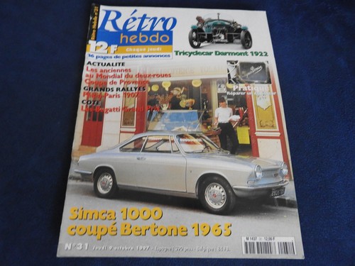 Revue retro hebdo simca - retro,