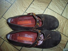 chaussure croûte de cuir marron HEYRAUD P39