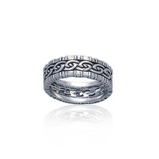 Celtique Entrelacs Symbole 925 Bague en Argent Fin Heritage Bijoux
