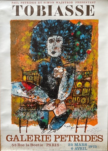 Théo tobiasse affiche litho - tobiasse,
