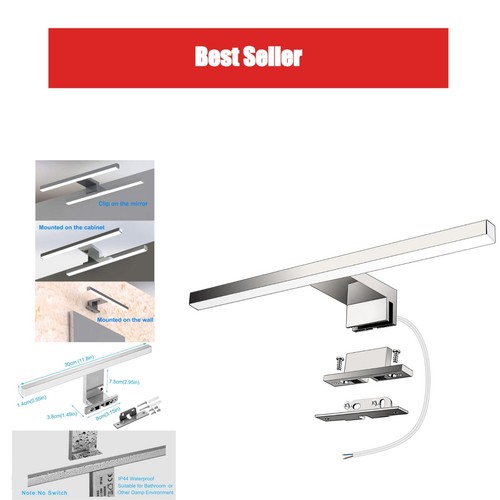 Lampe miroir salle bain - miroir, led