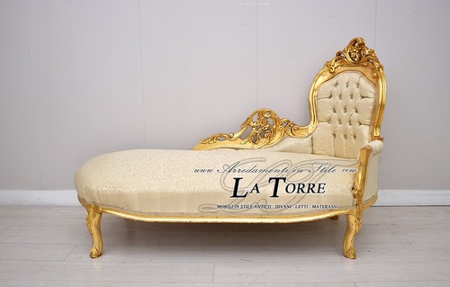 Dormeuse canapé baroque banc - dormeuse,