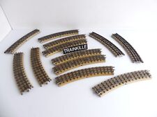 3600 / MARKLIN 12 RAILS COURBES EN METAL AVEC RAIL CENTRAL
