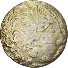 Caletes, Hémistatère, 2ème siècle av. JC, Electrum, TTB, Delestrée:S99A