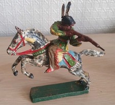 Jouet Ancien Figurine Indien Elastolin Composition