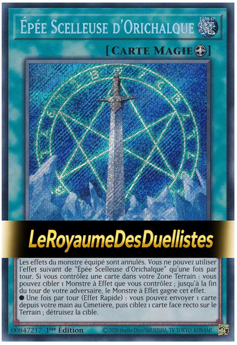 épée scelleuse - yu-gi-oh!,