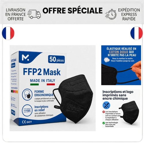 Masques ffp2 noirs - masques,