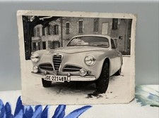 Ancienne Photo Vieille Voiture Alfa Romeo 1900c Sprint 1er Pneu Clou Annee 50 