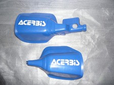 protèges mains vintage gauche et droit ACERBIS bleu et blanc