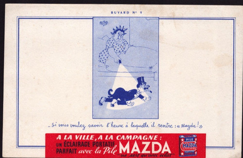 Buvard illustré dubout - buvard, femme