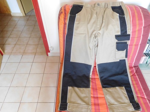 Pantalon travail beige et - de,