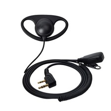Oreillette Talkie Walkie 2 Broches en Forme de D Écouteur Casque Micro PTT po...